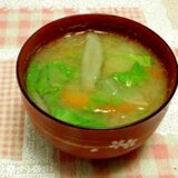 セロリの葉も活躍♪新ごぼう味噌汁。